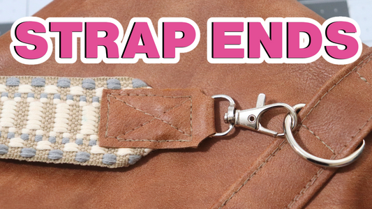 Making An Easy and Trendy Webbing Strap With Faux Leather Ends