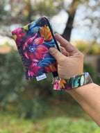 The Midnight Blossom Keychain Wallet
