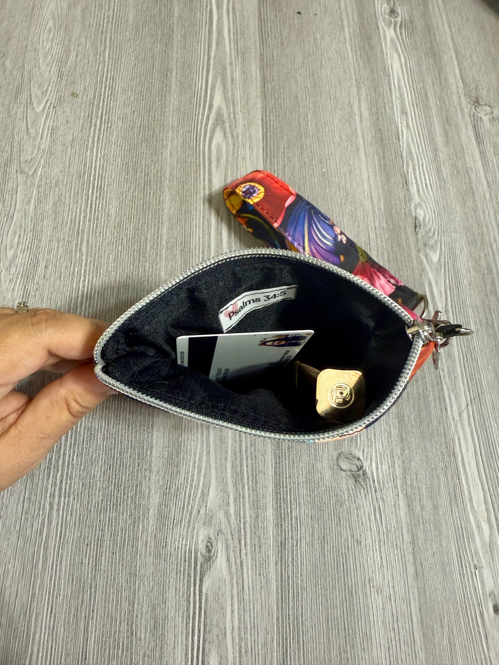 Big Flowers Keychain Wallet