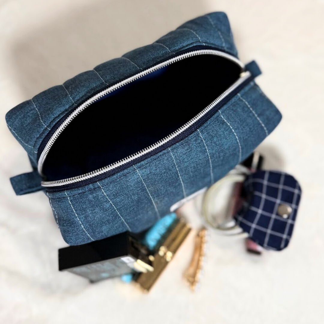 Chambray Denim Boxy Pouch *Limited Edition*
