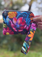 The Midnight Blossom Keychain Wallet