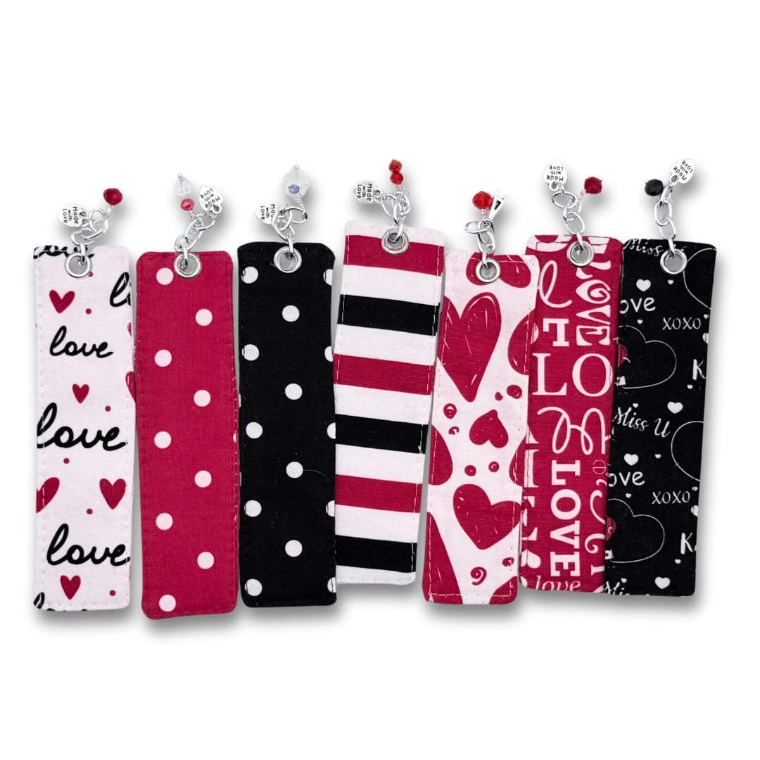 Valentines Bookmarks with Charms