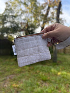 Light Brown Keychain Wristlet Wallet