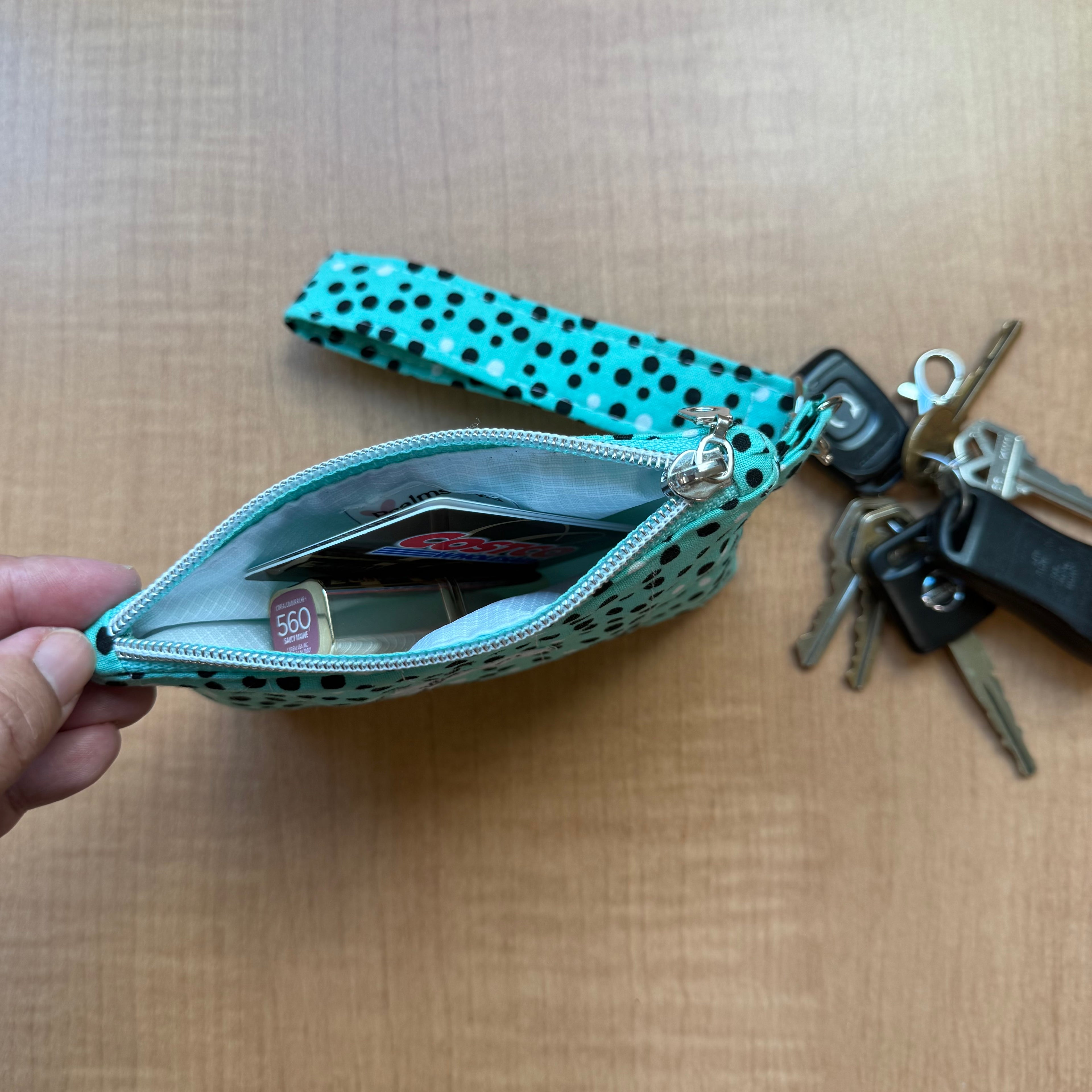 Green Wristlet Wallet