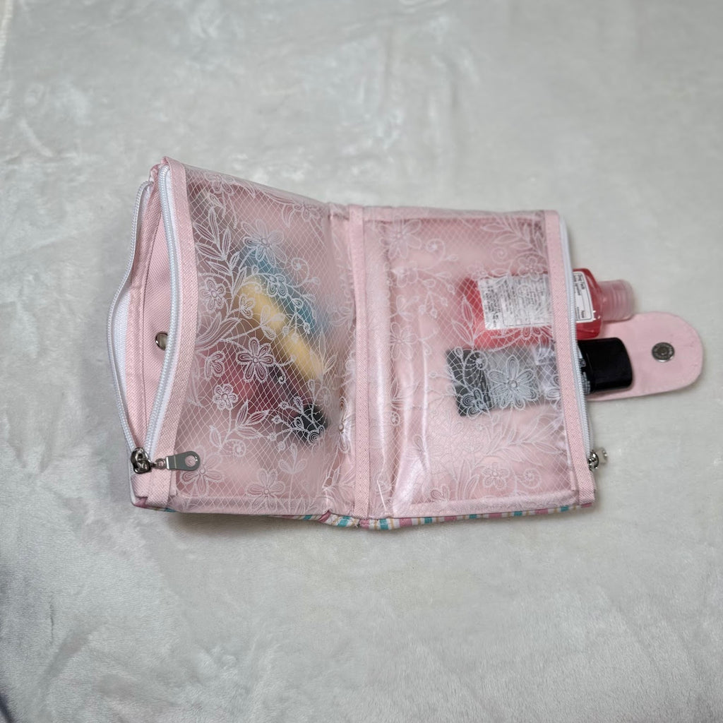 Dual Zipper - Two in One MD Makeup Zipper Pouch
