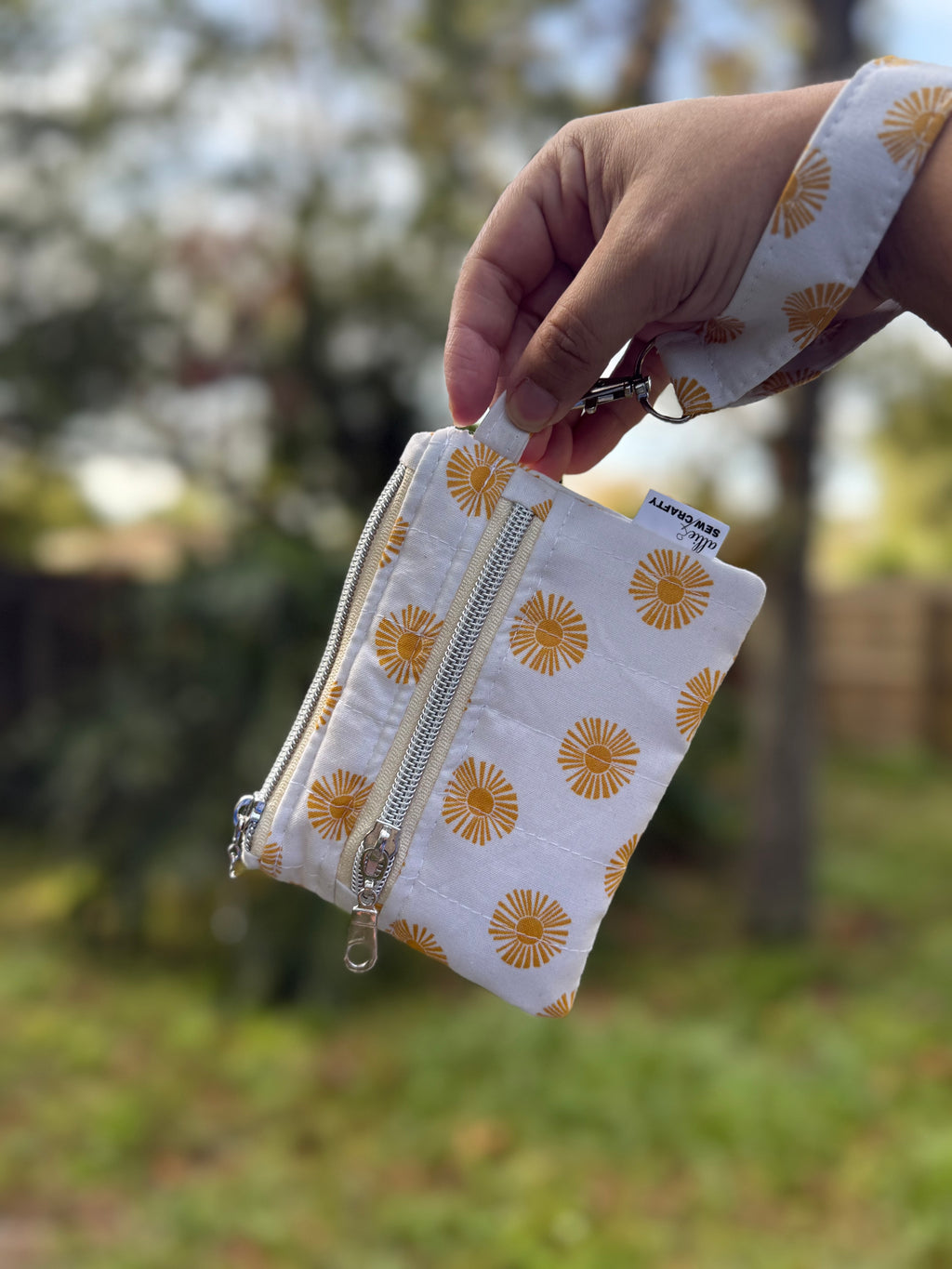 Sunny Double Zipper Wristlet Wallet