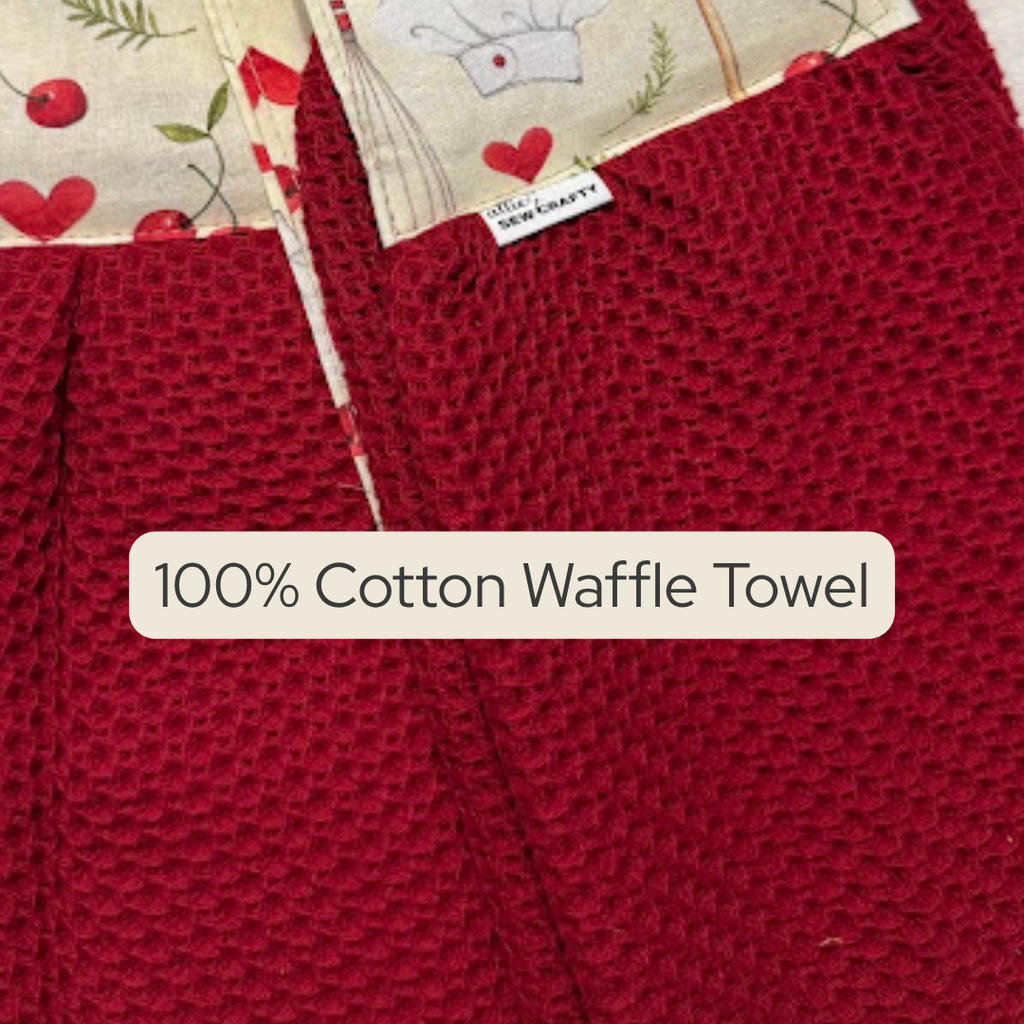 Kitchen Scarf Towel - Kiss The Cook - Bless The Baker