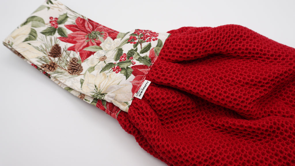 Kitchen Neck Towel - Pointsettas