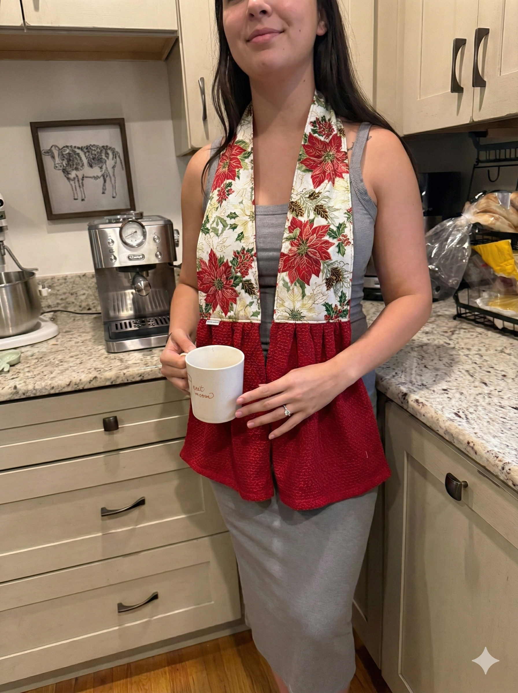 Kitchen Neck Towel - Pointsettas