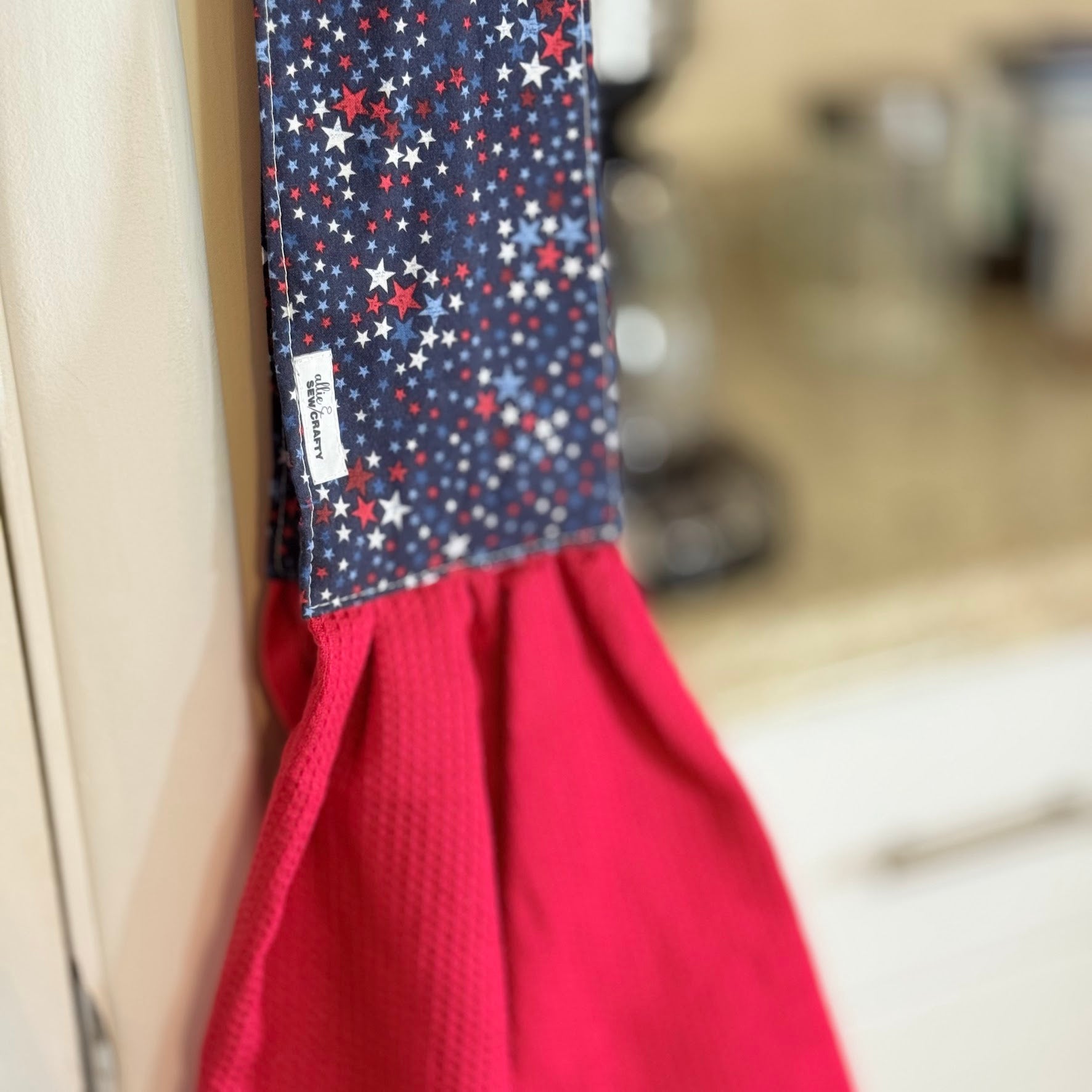 Red White and Blue Stars Scarf Towels