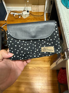 SM Two in One Black and White Pouch