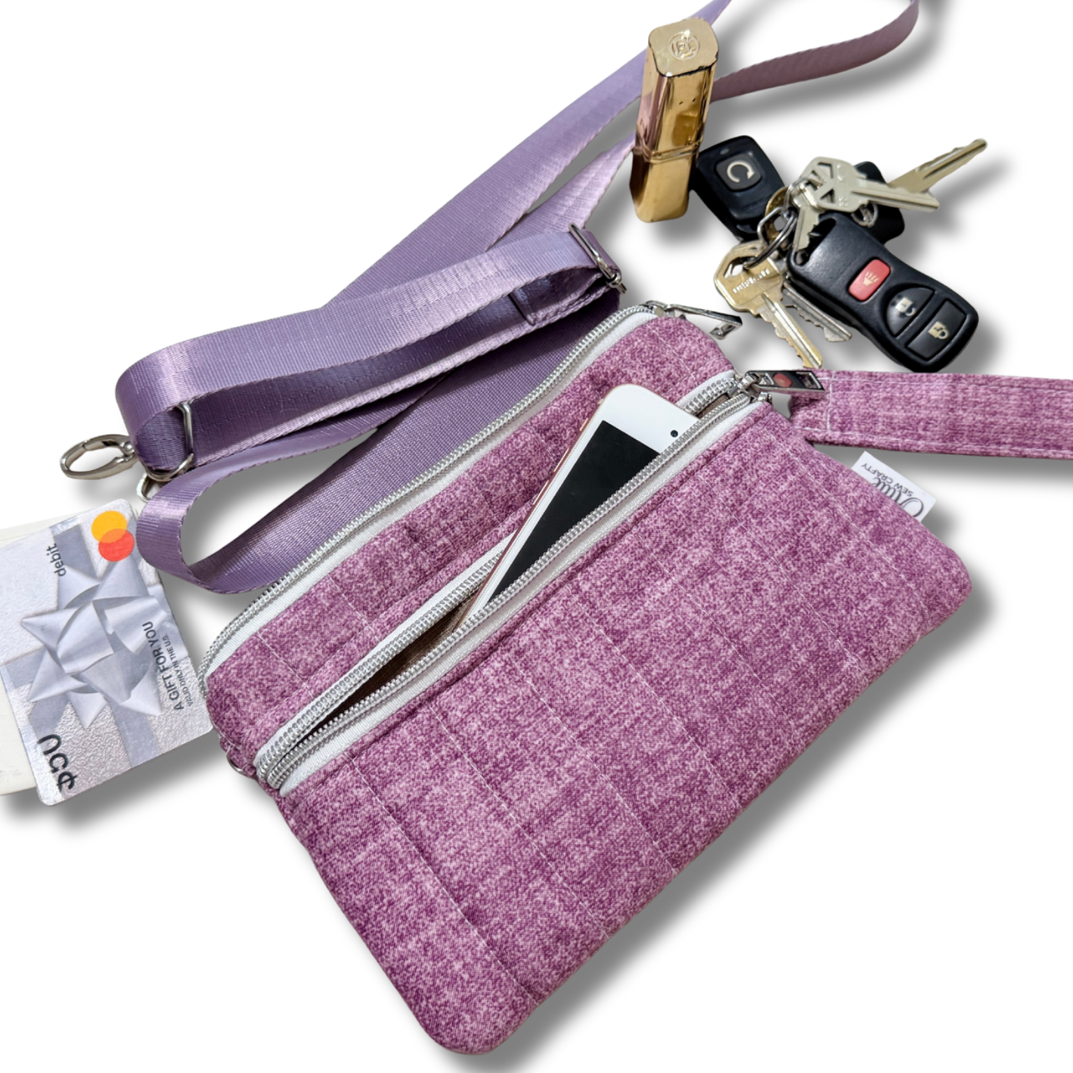 Crossbody Cellphone Wallet - Purple - Lilac Limited Edition