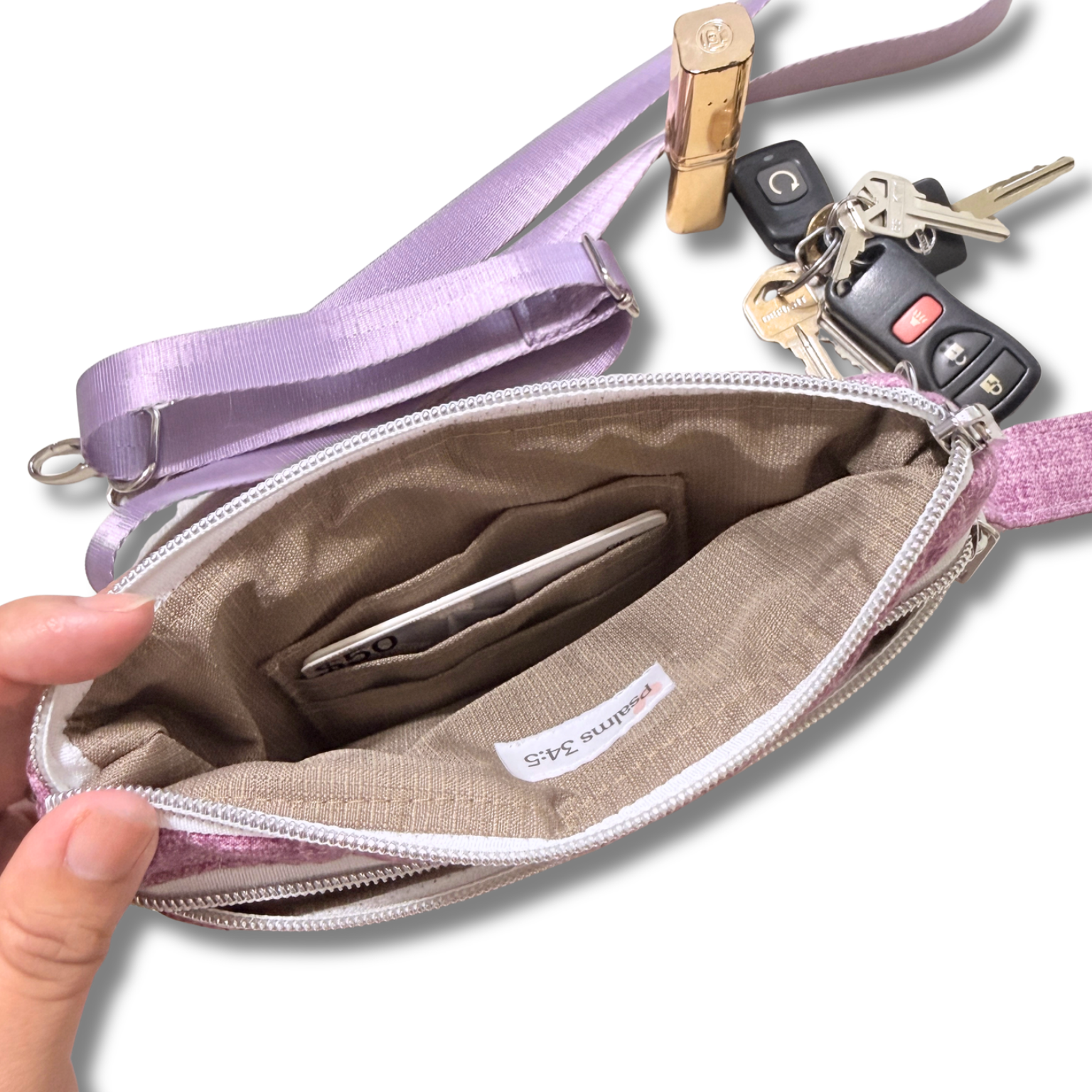Crossbody Cellphone Wallet - Purple - Lilac Limited Edition