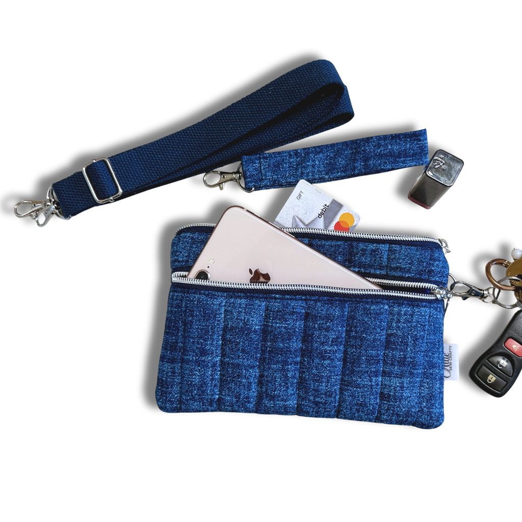 Crossbody Cellphone Wallet - Blue Limited Edition