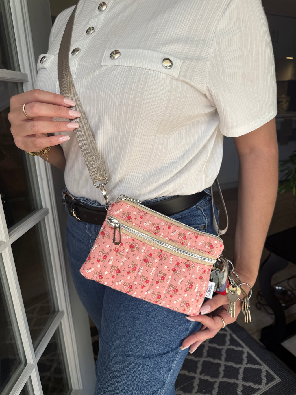 Crossbody Cellphone Wallet - Earthy Colors
