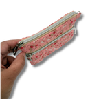 Keychain Wallets - Pink Khaki Bouquet * Limited Edition*