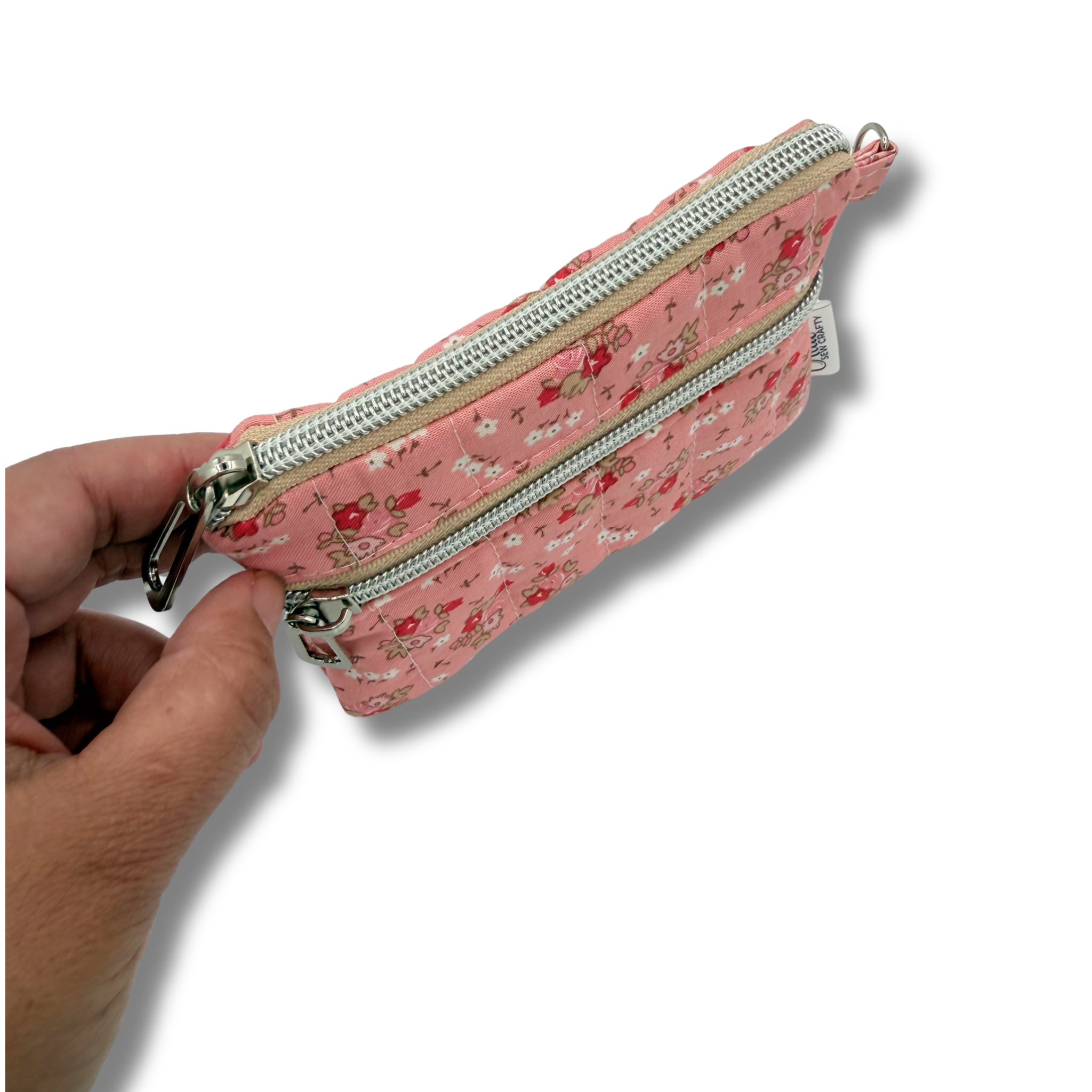 Keychain Wallets - Pink Khaki Bouquet * Limited Edition*