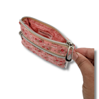Keychain Wallets - Pink Khaki Bouquet * Limited Edition*