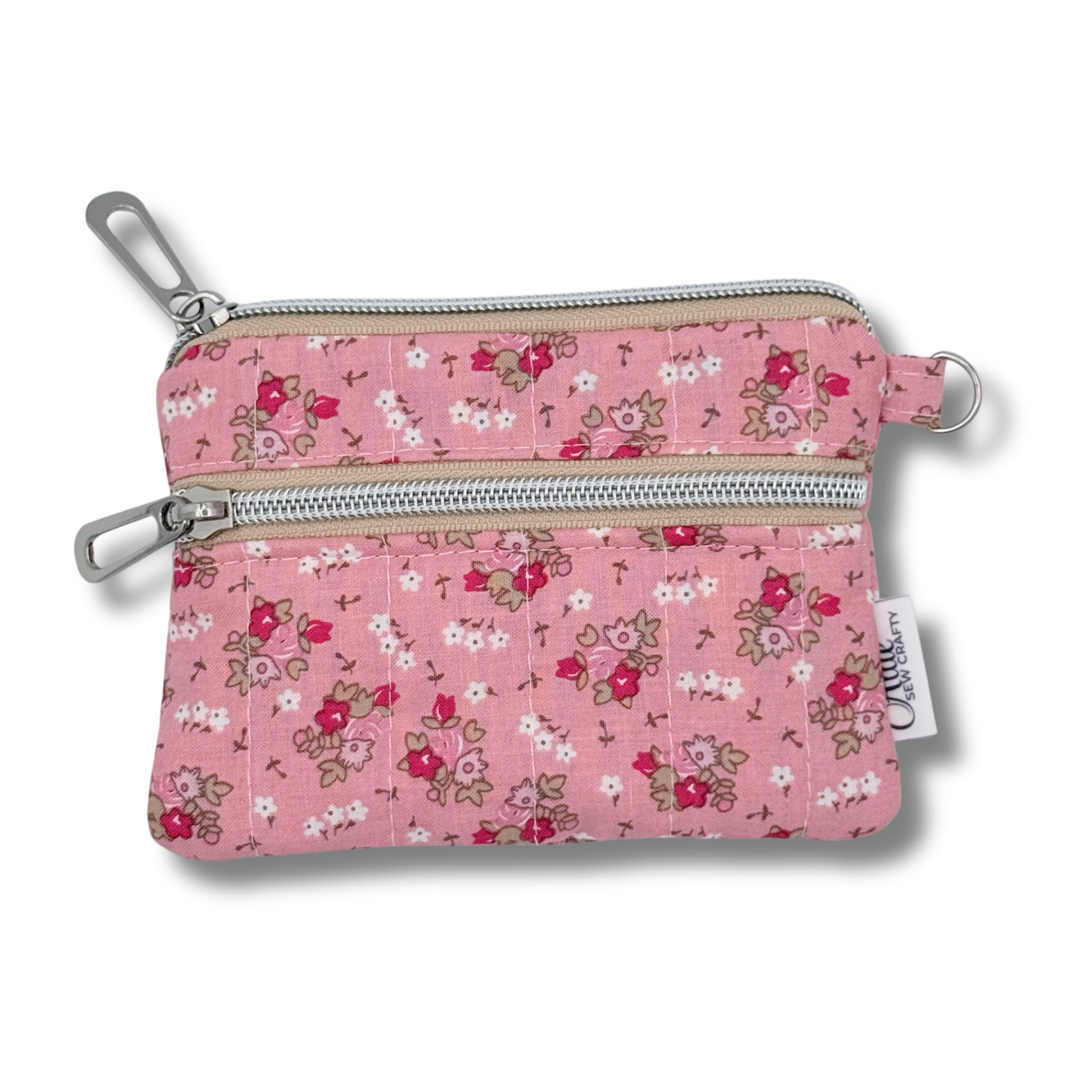 Keychain Wallets - Pink Khaki Bouquet * Limited Edition*