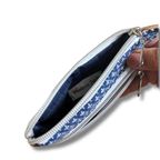 Keychain Wallets - Blue & White Trellis * Limited Edition*