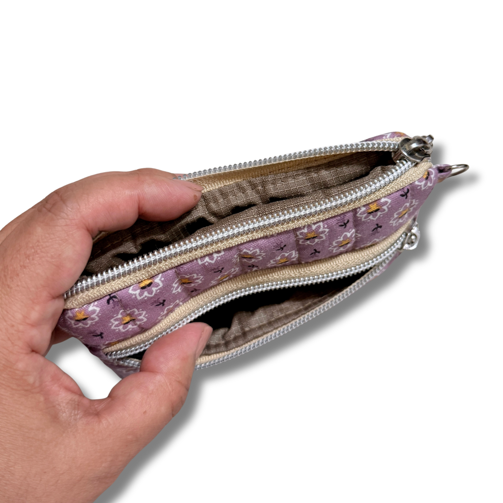 Keychain Wallets - Purple Daisy Bloom Limited Edition