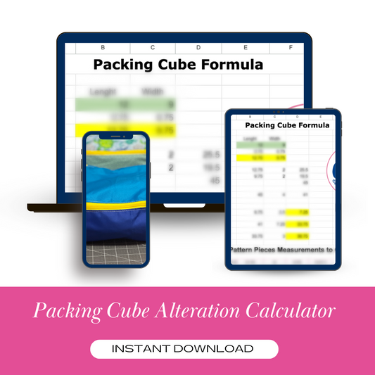 packing cube alteration calculator image of computer, tablet and phone