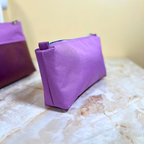 Water Resistant Pouch Lilac with Flowers