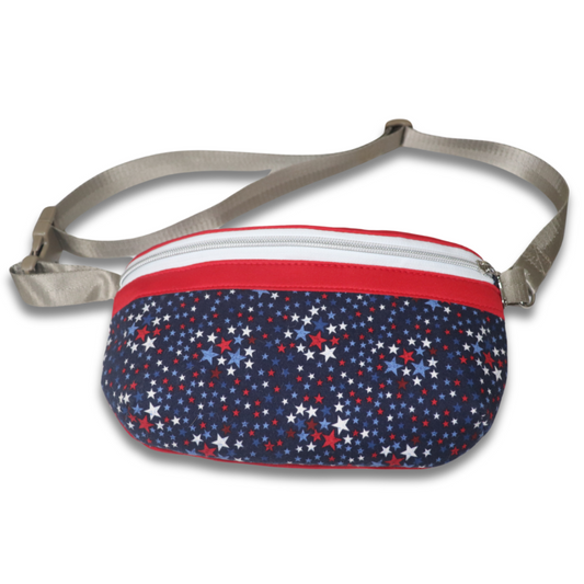 Patriotic Red White and Blue Fanny Pack